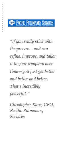 If you really stick with the process — and can refine, improve, and tailor it to your company over time — you just get better and better and better. That’s incredibly powerful. – PPS CEO Christopher Kane