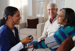 photo of nurse with patient