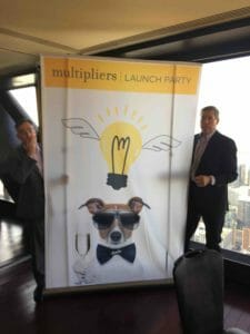 My colleagues, Jeff and Eric, as we set up for today's Multipliers Launch Party on the 95th floor of the John Hancock Center in Chicago. What a view!!! (photo by Steve Doolittle)