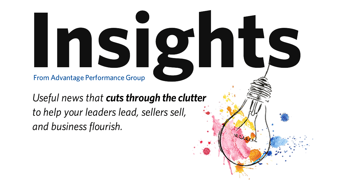 Insights from Advantage - useful news that cuts through the clutter