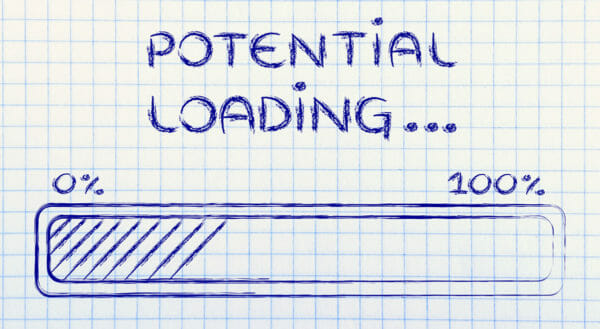 talent management potential loading (illustration of progress bar)