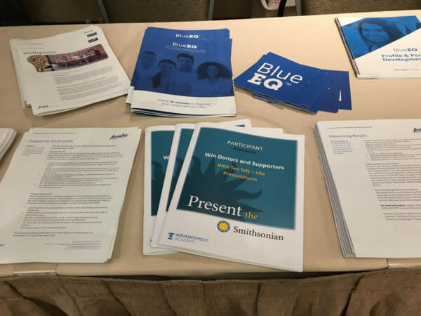 Our booth at the 2016 Smithsonian Affiliations National Conference provided material from some of our most popular solutions, including the Multipliers simulation and the BlueEQ self-assessment featured in our national marketing campaigns.