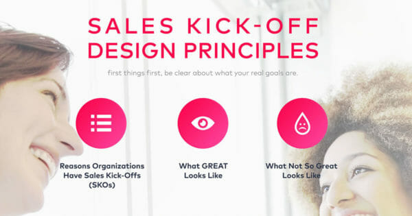 sales kick-off design principles