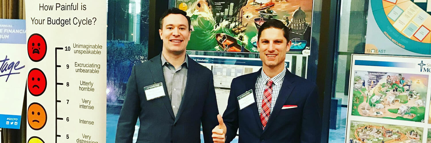 Bennett Phillips and Andy Storch at the Q1 Healthcare Financial Forum under way March 1-2, 2018, in Chicago