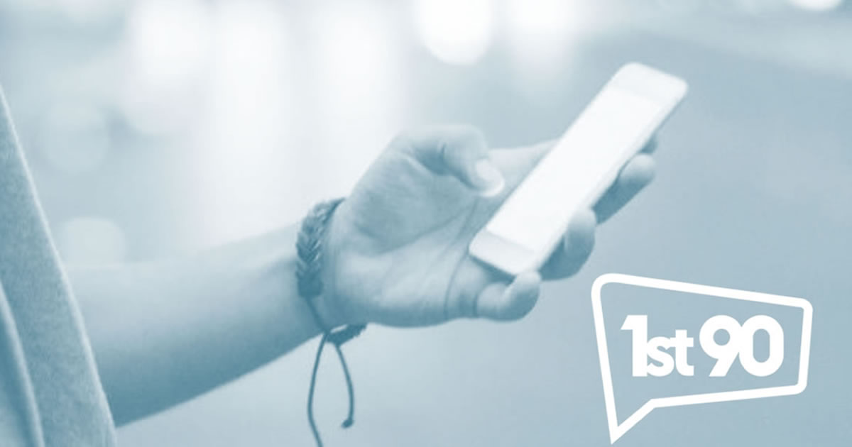 The 1st90 app is mobile-optimized and always within reach