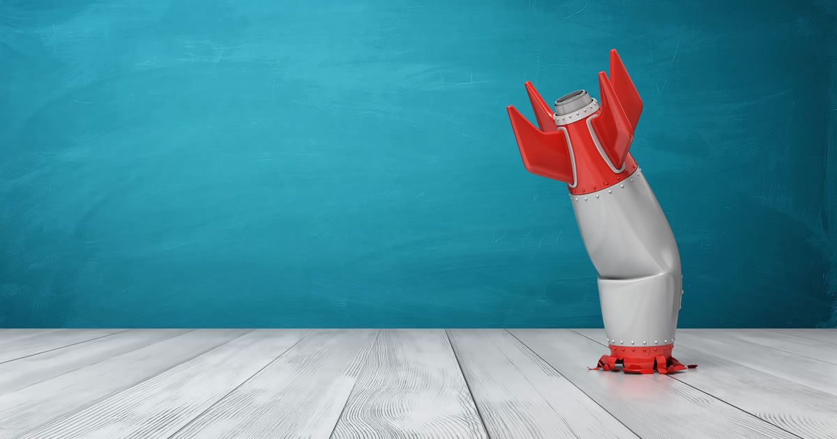 Crashed rocket ... When sales training doesn't work