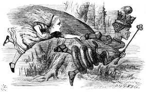 Accelerator Selling - Alice and the Red Queen By Sir John Tenniel via Wikimedia Commons.