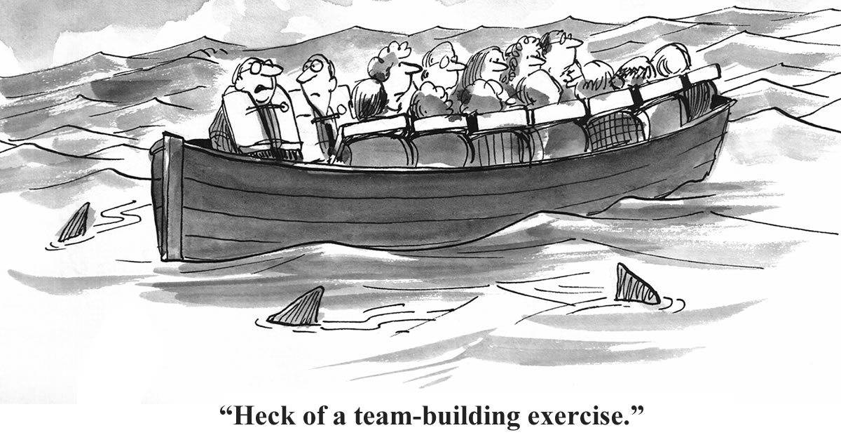 Sales kick-offs: Heck of a team-building exercise.