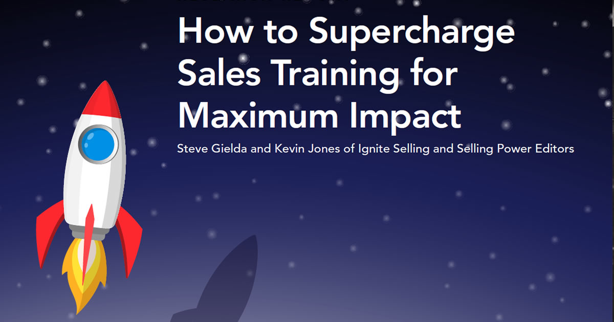 When less is more and practice makes perfect - Sales training research report