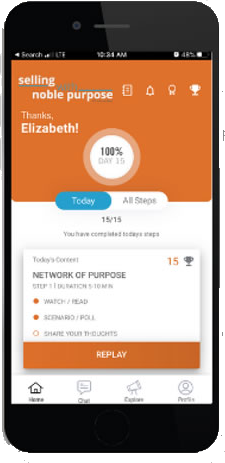 Selling with Noble Purpose app