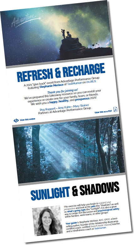 One great thing: Expand your perspective with Sunlight & Shadows