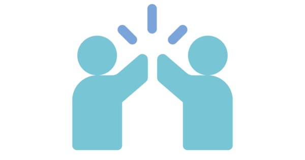 Talent Development Tuesday - A story of friendship (high five icon)