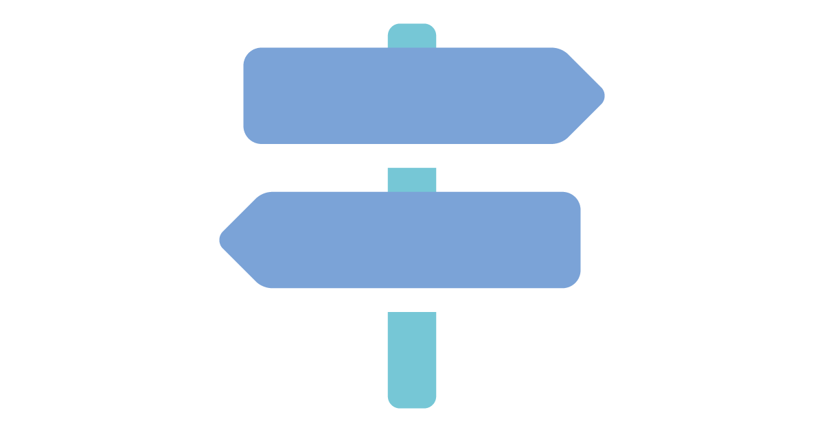 Talent Development Tuesday - Decisions, decisions (icon of a signpost pointing one way and the other)