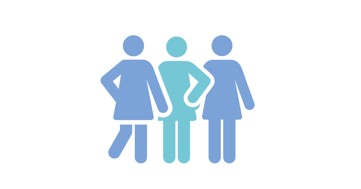 Talent Development Tuesday - Developing female leaders (icon of 3 women)