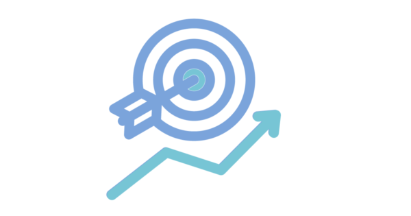 Talent Development Tuesday - How business savvy are your salespeople? (target icon with bullseye and profit chart)