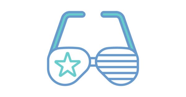 Talent Development Tuesday - Stars (and stripes) in our eyes (sunglasses with Stars and Stripes)