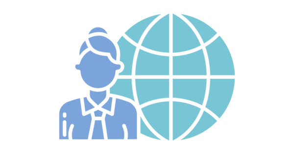 Talent Development Tuesday - A win for women (icon of a woman and the globe)