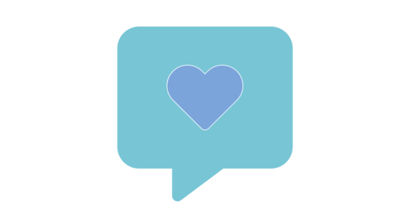 Talent Development Tuesday - Our thanks (message bubble with heart)
