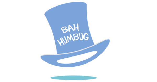 Talent Development Tuesday - Lessons from Scrooge (top hat with bah! humbug on it)