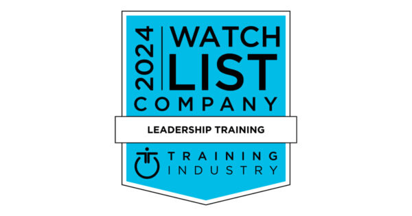 2024 Leadership Training Watch List badge from Training Industry