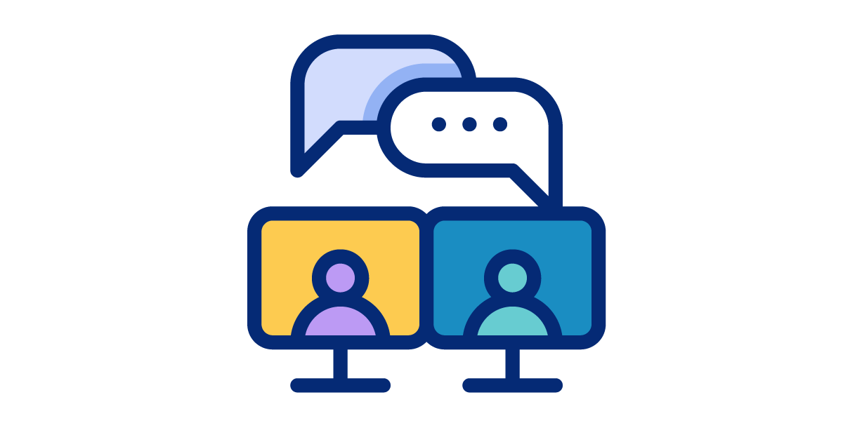 Talent Development Tuesday - No buyers were harmed (icons showing online dialogue between AI coach and trainee)