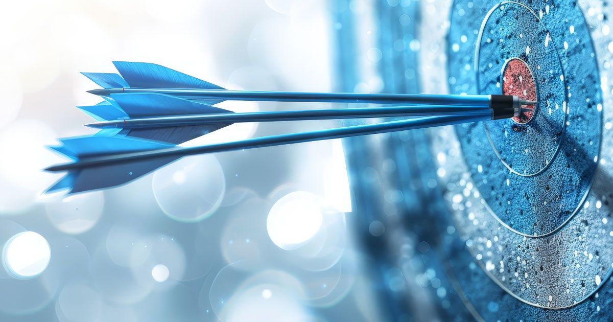 Taking the time to ask the right questions at the start of a learning design project doesn’t slow things down. It sharpens focus. (3 darts hitting the bullseye)