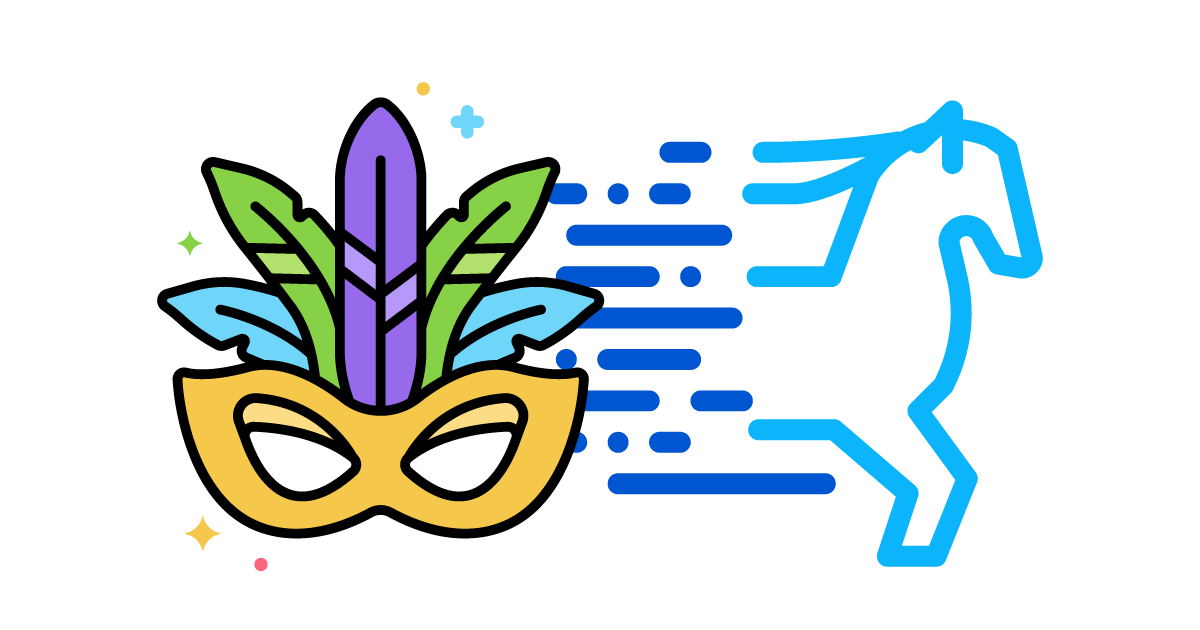 Talent Development Tuesday - Sugar, then strategy (madras gras mask and horse in motion)