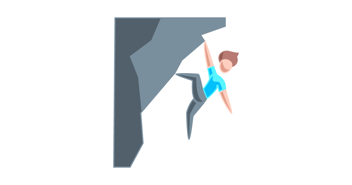 Talent Development Tuesday - Career uncertainty? Look within. (icon of a person climbing a cliff)