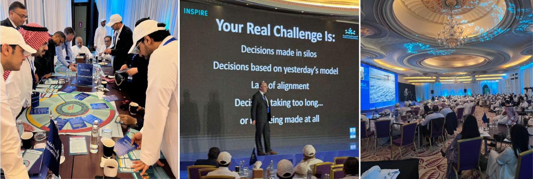 Where in the World is Advantage? Brent Snow, one of our longstanding thought leaders, recently traveled to Saudia Arabia to deliver a keynote on decision-making and run a custom experiential decision-making simulation for the 150 Saudi leaders in charge of transforming the healthcare system of an entire country. The opportunity arose as a result of the initiative of Advantage Partner Susan Sehring Sheehy and the success of both the Interplay and Decision Mojo learning experiences within the Performance Acceleration Journey (PAJ), a multipart training program for leaders from various companies.