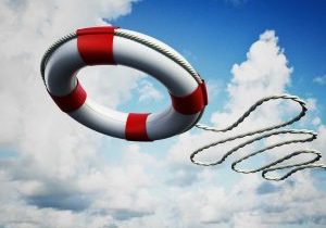 no rescue required: trasforming leadership (photo of life preserver being tossed)