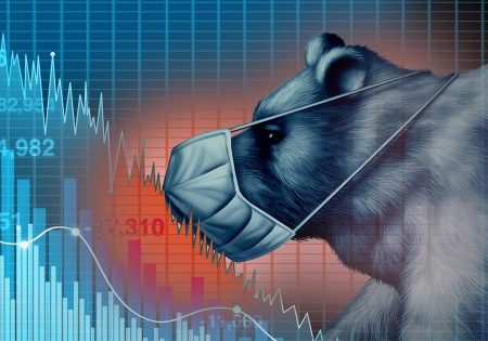 Selling in a Recession: Illustration of bear market during coronavirus