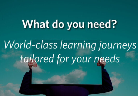 What do you need? World class learning tailored to the needs of your organization